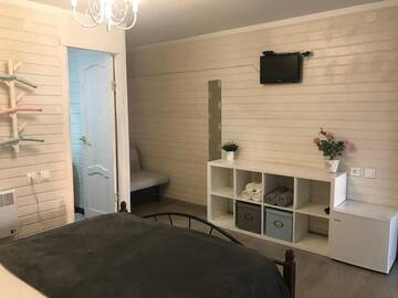 Фото номера Трехместный номер с видом на море Кемпинги “Black Sea” cottages г. Гагра 36